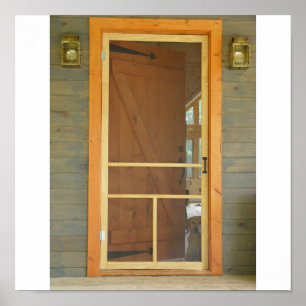 Poster Attente À La Porte