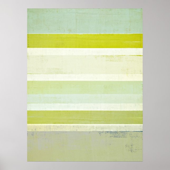 Poster 'Attente' Gris et Brown Art Abstrait (Devant)