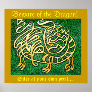 Poster Attention au dragon