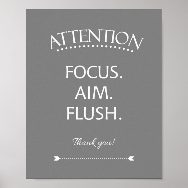 Poster Attention Cime Flexible Enfants Salle de bain Sign (Devant)