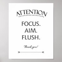 Attention Cime Flexible Enfants Salle de bain Sign