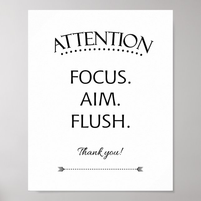 Poster Attention Cime Flexible Enfants Salle de bain Sign (Devant)