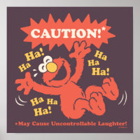 Attention Elmo qui rit à l'approche