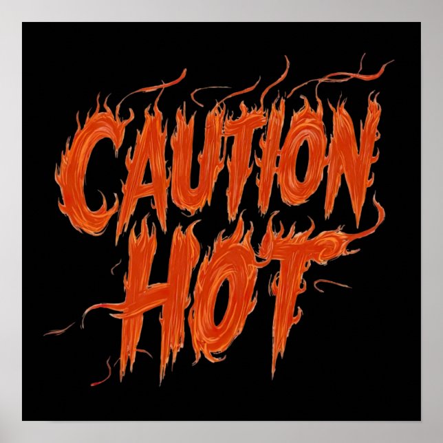 Poster Attention Hot (Devant)