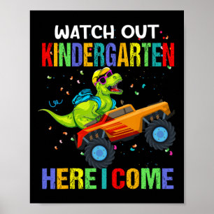 Poster Attention maternelle me voici premier jour de rent