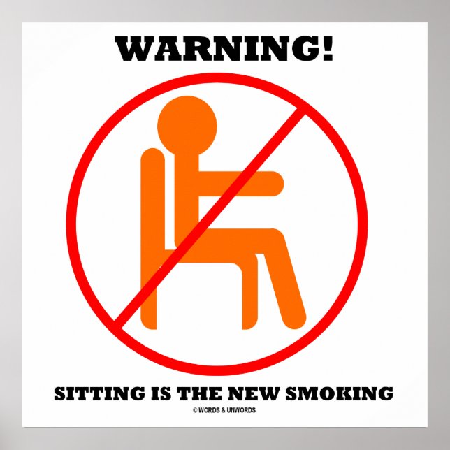 Poster Attention! Sitting Est La Nouvelle Déconnexion Int (Devant)
