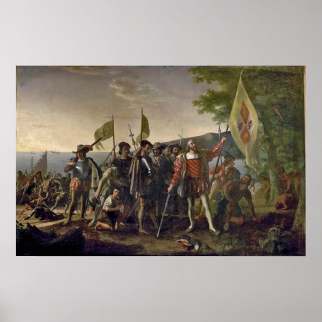 Poster Atterrissage de Columbus (Devant)