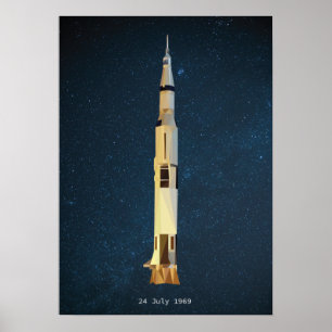 Poster Atterrissage de la lune Apollo 11