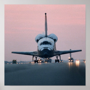 Poster Atterrissage de la navette spatiale Columbia (STS-