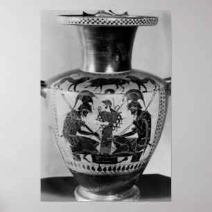 Poster Attic black figure hydra