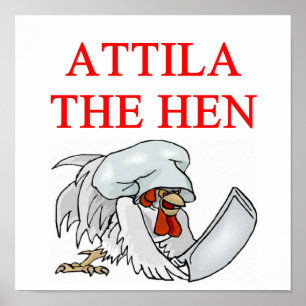 Poster ATTILA la poule