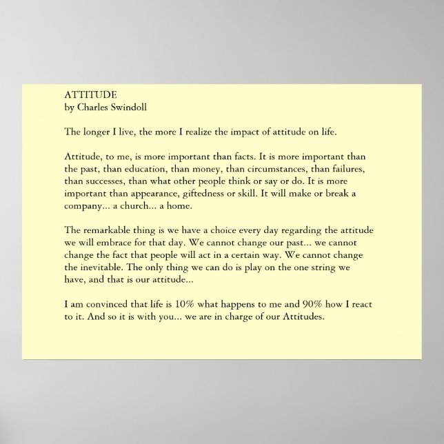 Poster Attitude (Devant)