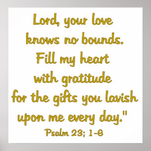 Poster Attitude de gratitude