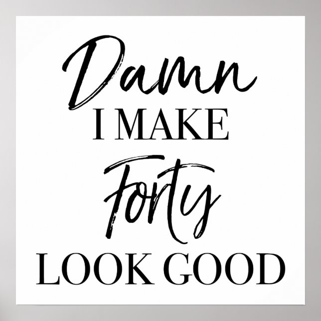 Poster Attitude du 40e anniversaire (Devant)