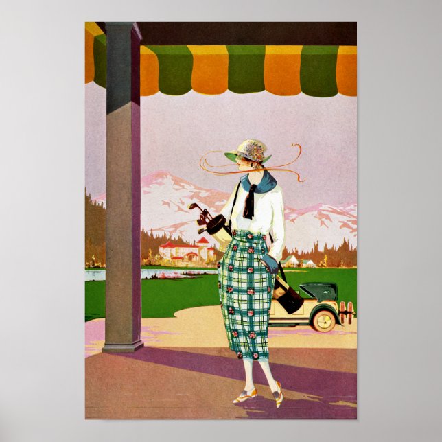 Poster Attrait de golf à la mode (Devant)
