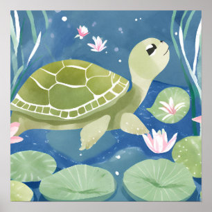 Poster Attrape-moi si tu peux tortue