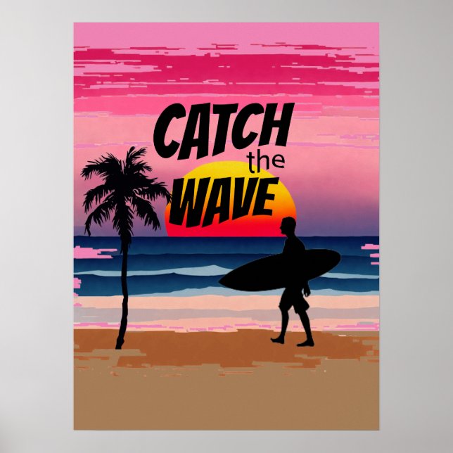 Poster Attraper la vague (Devant)