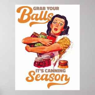 Poster Attrapez vos boules, sa saison de canne, attrapez-