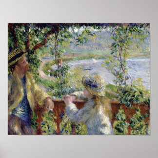 Poster Au bord de l'eau par Renoir 