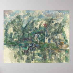 Poster Au bord de l'eau - Paul Cézanne Fine Art