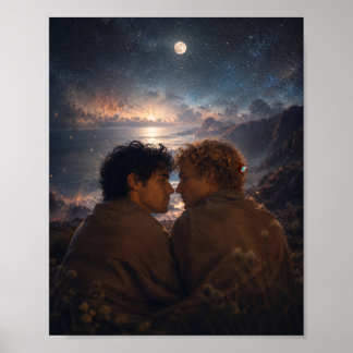 Poster Au bord du monde | Projet d'art gay