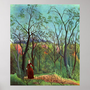 Poster Au bord d'une forêt