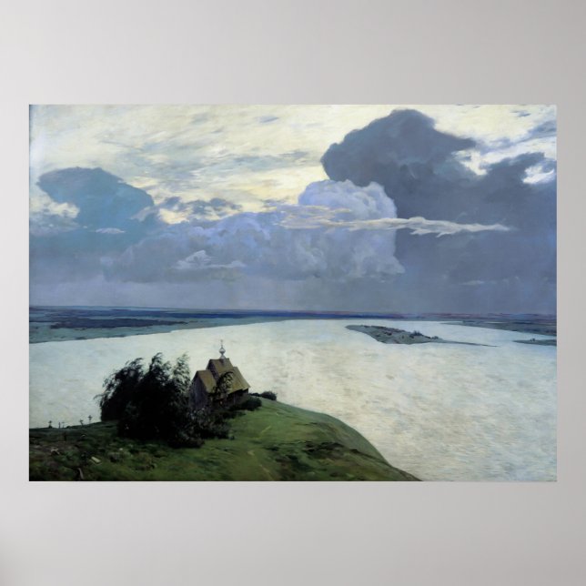 Poster Au calme éternel par Isaac Levitan (Devant)