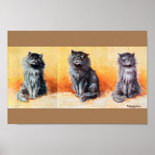 Poster Au Cat Show, Louis Wain