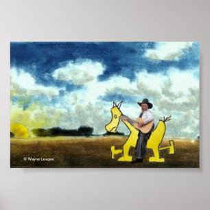 Poster Au coucher du soleil
