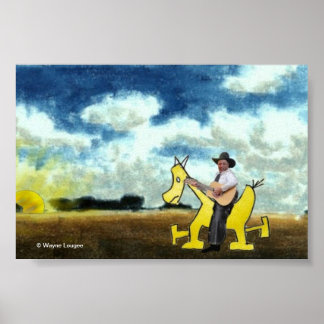 Poster Au coucher du soleil