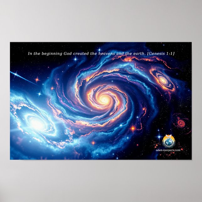 Poster Au début, Dieu et Verse de création (Devant)