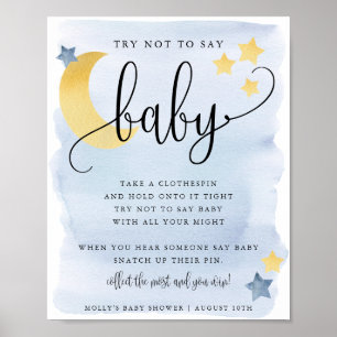 Poster Au-dessus de la lune, Blue Don't Say Baby Game