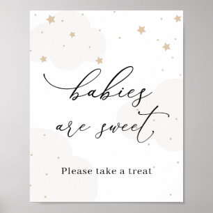Poster Au-dessus de la lune Twinkle Star Babies sont doux