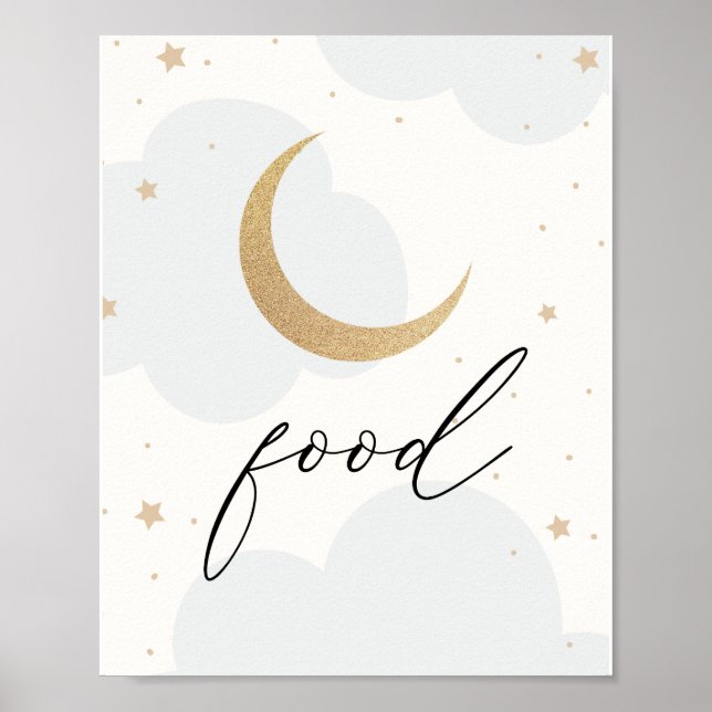 Poster Au-dessus de la lune Twinkle Star nourriture (Devant)