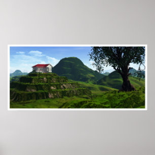 Poster Au-dessus des collines