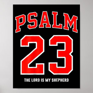Poster (au dos) Psaume 23 Le Seigneur est mon berger 