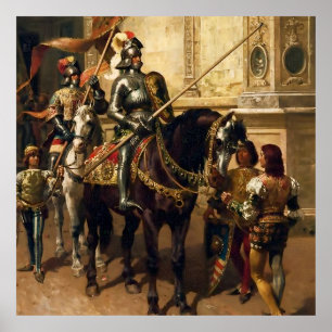 Poster Au Joust de Cesare Detti