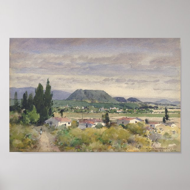 Poster Au Mexique William Henry Holmes Aquarelle Art (Devant)
