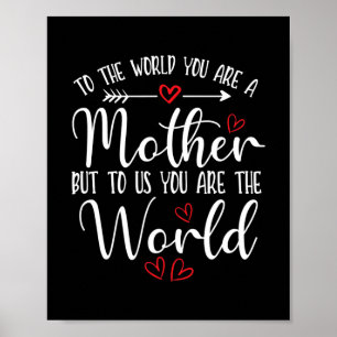 Poster Au Monde Vous êtes une mère mère jour