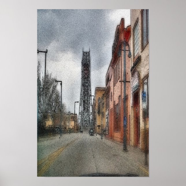 Poster Au pont (Devant)