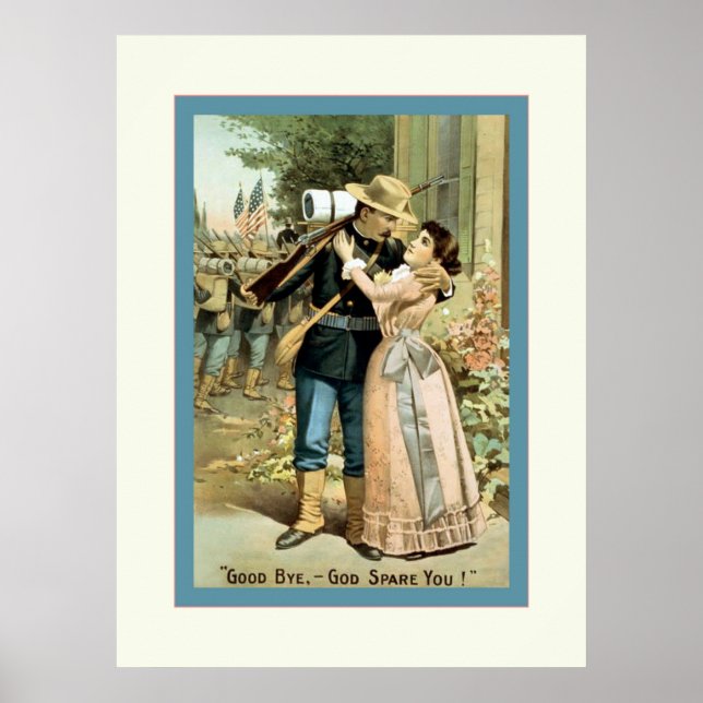 Poster Au revoir, - Dieu vous épargne !~Guerre civile Vin (Devant)