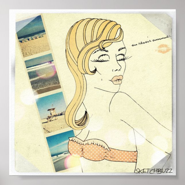 Poster Au Revoir Summer Mini (Devant)