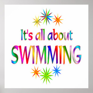 Poster Au sujet de la natation