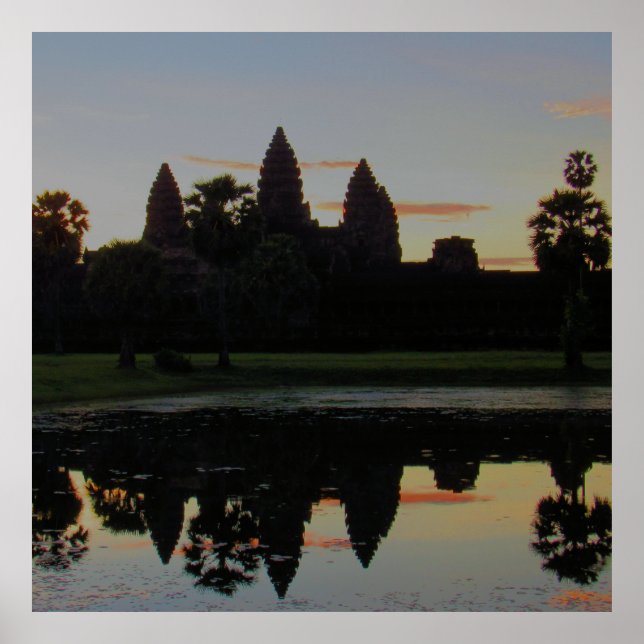 Poster Aube à Angkor Wat (Devant)