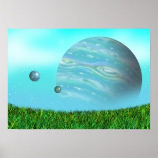Poster Aube d'une planète inconnue.