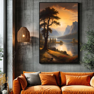 Poster Aube sur les montagnes éternelles