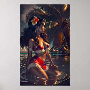 Poster Aube tropicale