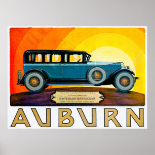 Poster Auburn ~ Annonce automobile Vintage