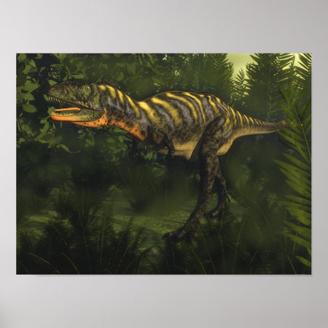 Poster Aucasaurus dinosaur - rendu 3D (Devant)