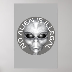 Poster Aucun Alien N'Est Illégal
